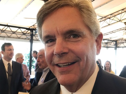 General Electric CEO Larry Culp at the company's annual shareholder meeting in 2019.